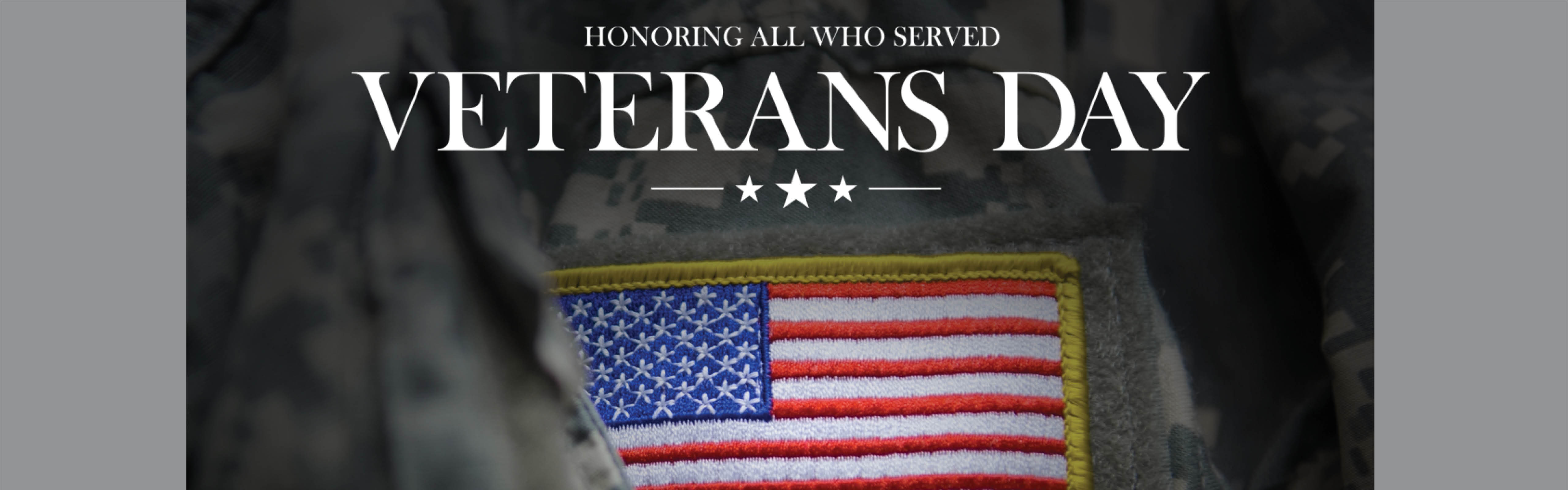 Campus Closed November 11th Click here for our Military Benefits