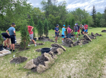 Dakota College Received and Completed Community Family Forest Grant