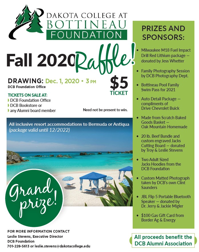 5 Alumni Raffle Ticket Dakota College at Bottineau Foundation